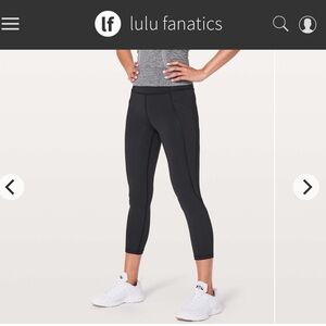 Lululemon Leggings Time to Sweat Black Leggings